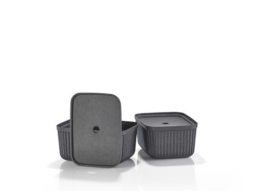 Úložný box Pulp Black (sada 2 ks) 23x15 cm 32x23 cm