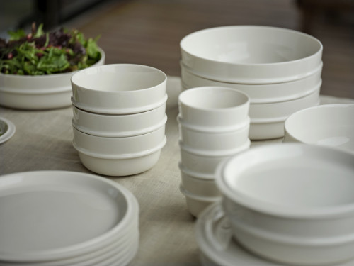 Porcelánový dezertní talíř 20 cm Eau Offwhite