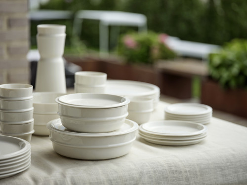 Porcelánový hrnek na kávu 25 cl Eau Offwhite