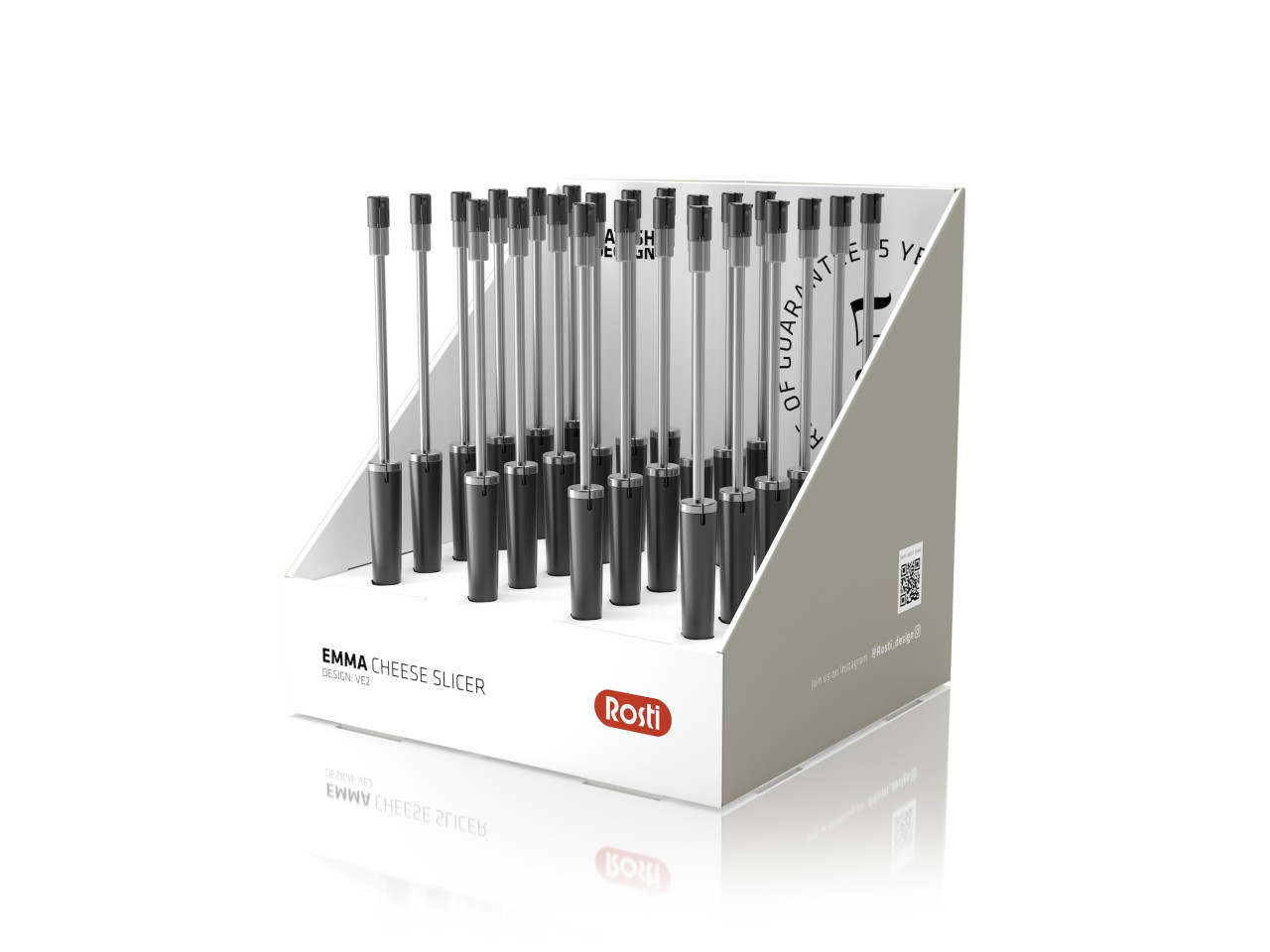 Displej Strunový kráječ sýra 24 ks Emma Black