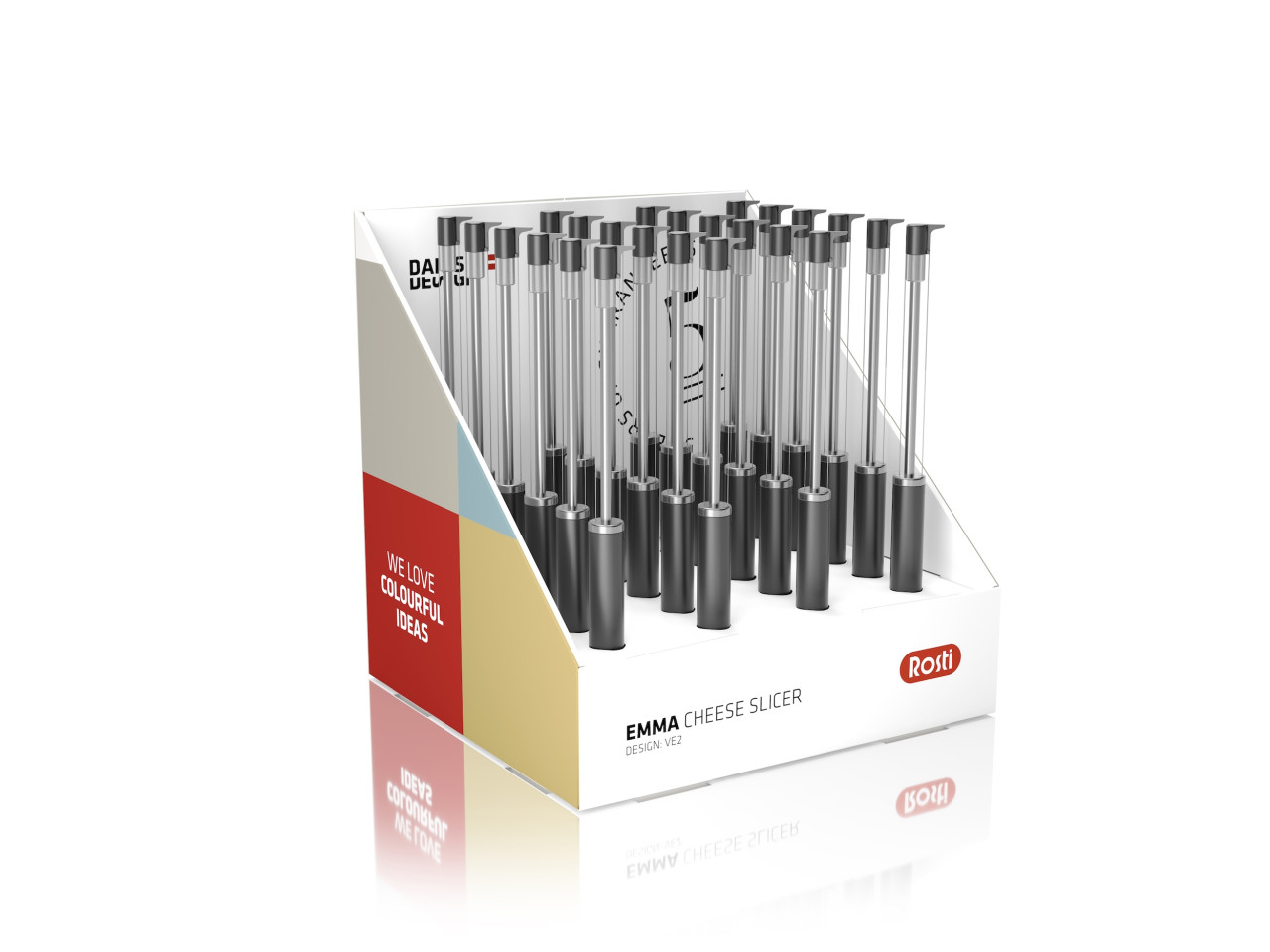 Displej Strunový kráječ sýra 24 ks Emma Black