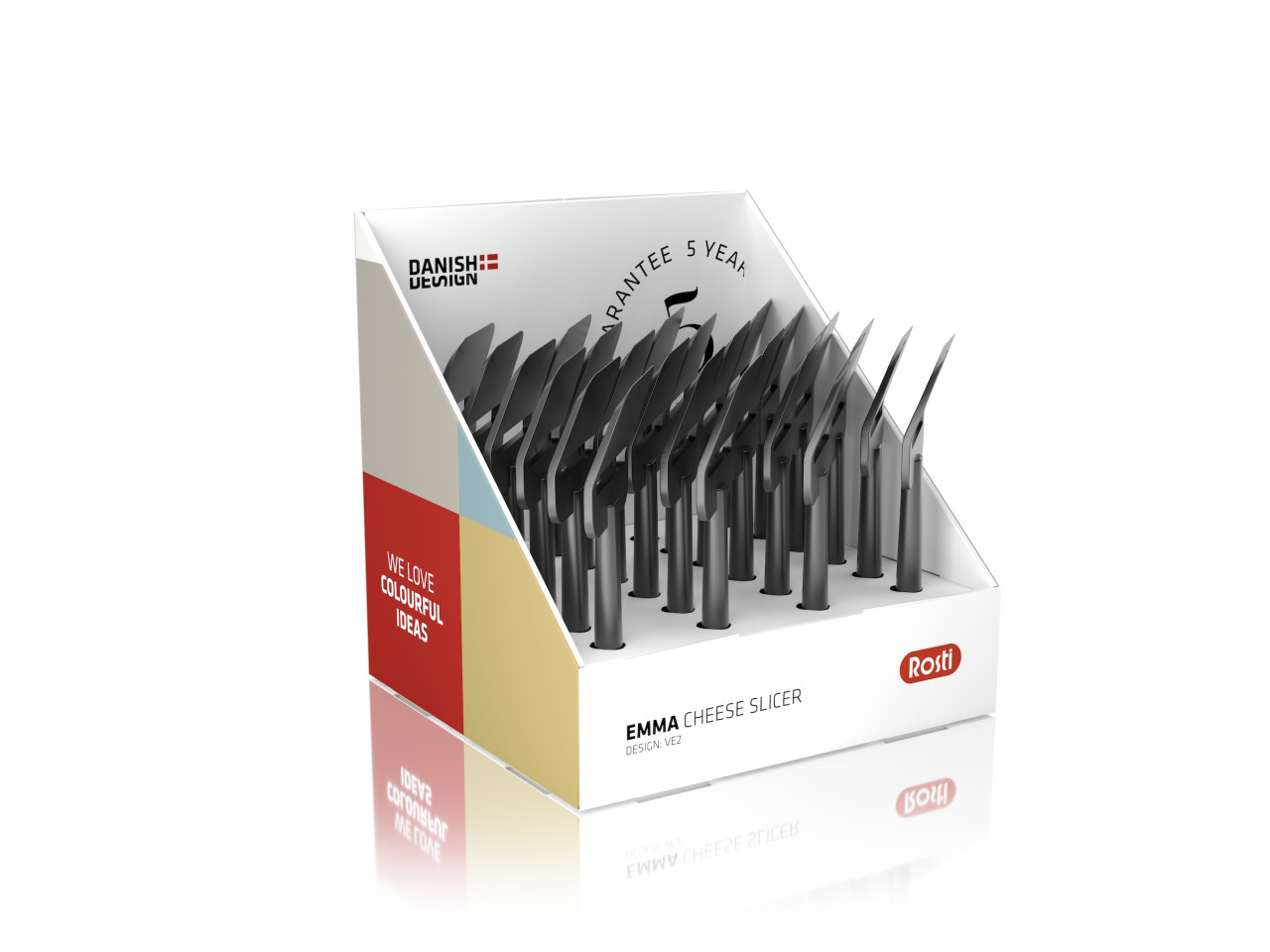 Displej Kráječ sýra 24 ks Emma Black Nylon