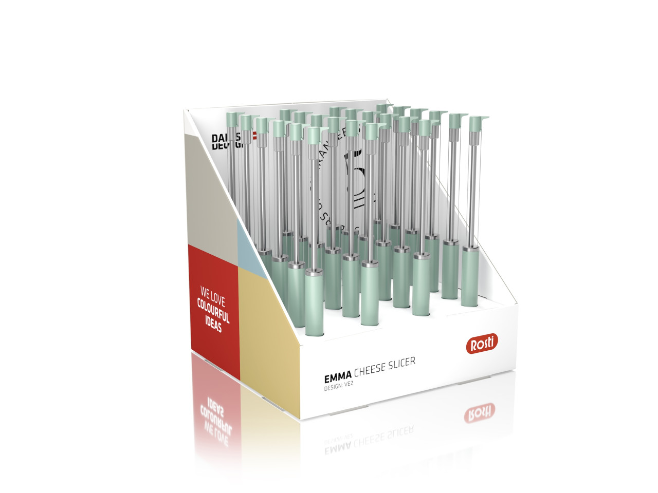 Displej Strunový kráječ sýra 24 ks Emma Nordic Green