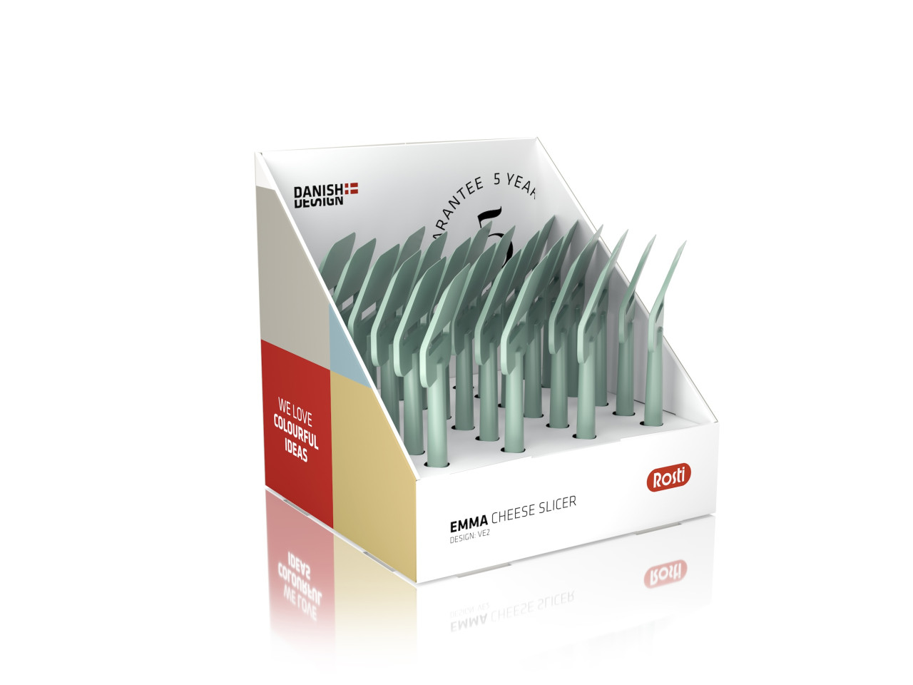 Displej Kráječ sýra 24 ks Emma Nordic Green Nylon