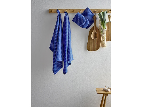 Kuchyňská utěrka 50x70 Line (sada 2 ks) Royal Blue