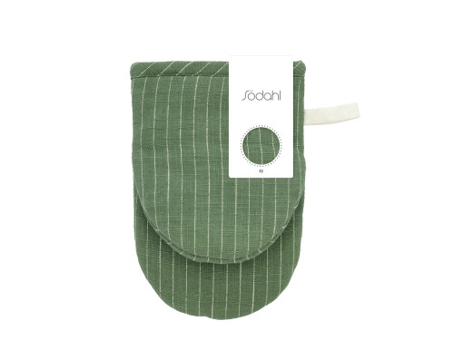 Mini kuchyňská chňapka 14x21 Line Green