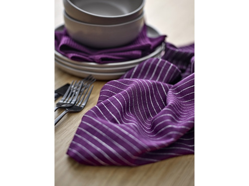 Kuchyňská utěrka 50x70 Line (sada 2 ks) Purple