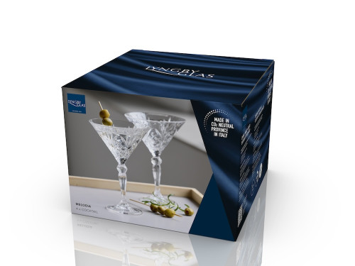 Koktejlové sklenice Melodia 21 cl (4 ks)