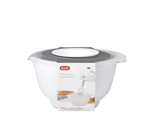 Kuchyňská mísa Margrethe s ochranným víčkem 3L White