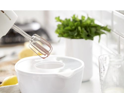 Kuchyňská mísa Margrethe s ochranným víčkem 3L White