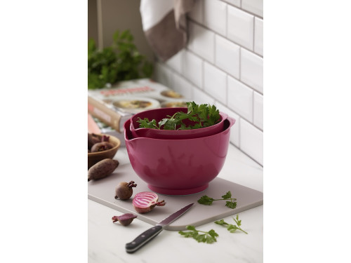 Sada kuchyňských mís Margrethe 1,5+3L Beetroot