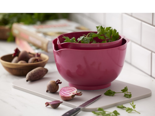 Sada kuchyňských mís Margrethe 1,5+3L Beetroot