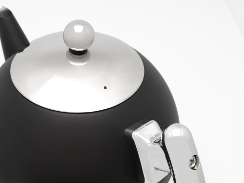Konvička na čaj Bella Ronde 1,2L, Matt Black, chrómová rukojeť