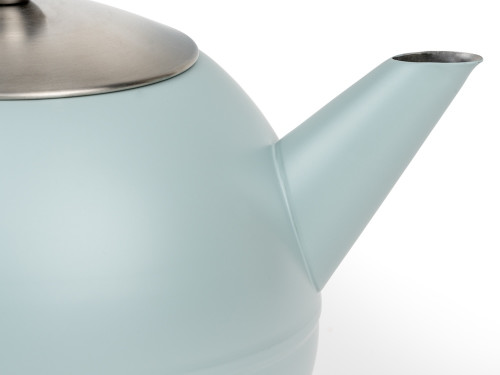 Dvoustěnná konvička na čaj Duet Bella Ronde 1,2L Light Blue