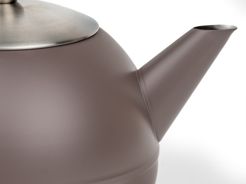 Dvoustěnná konvička na čaj Duet Bella Ronde 1,2L Aubergine