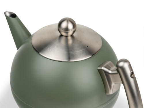 Dvoustěnná konvička na čaj Duet Bella Ronde 1,2L Army Green