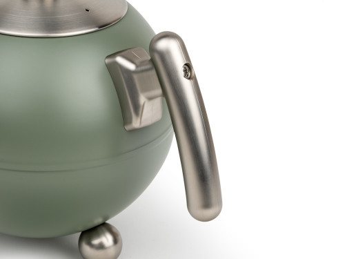Dvoustěnná konvička na čaj Duet Bella Ronde 1,2L Army Green