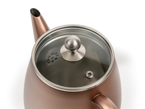 Dvoustěnná konvička na čaj Duet Eva 1,1l Rusty Brown