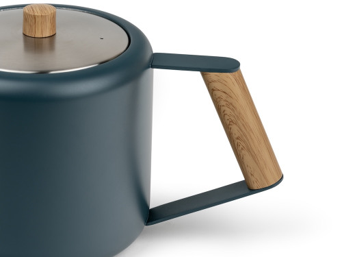 Dvoustěnná konvička na čaj Duet Boston 1,1L Blue