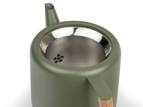 Dvoustěnná konvička na čaj Duet Boston 1,1L Army Green