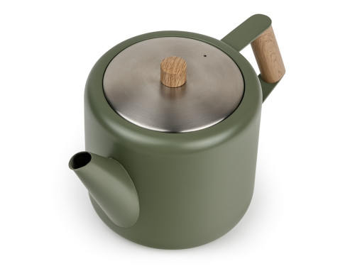Dvoustěnná konvička na čaj Duet Boston 1,1L Army Green