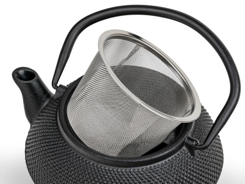 Litinová konvička na čaj Jang 0,5L, černá