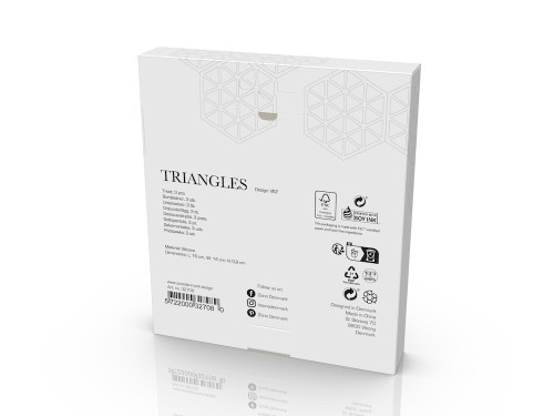 Sada silikonových podložek pod horké Triangles (3 ks) Rosemary/Matcha/Olive Taupe