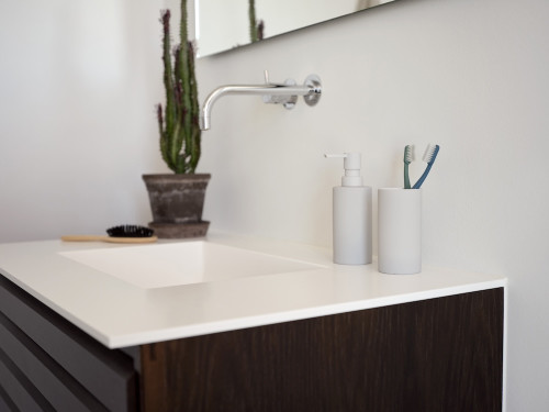 Kelímek na zubní kartáček Solo Soft Grey