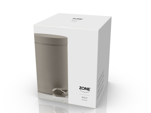 Koupelnový pedálový koš 3l Solo Taupe