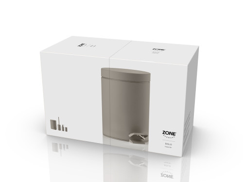 Koupelnový pedálový koš 3l Solo Taupe