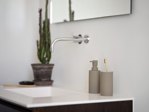 Kelímek na zubní kartáček Solo Taupe