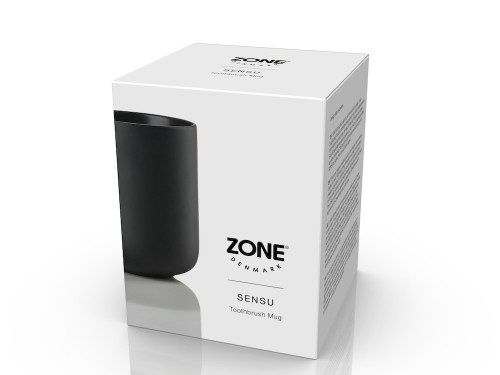 Kelímek na zubní kartáček Sensu Black