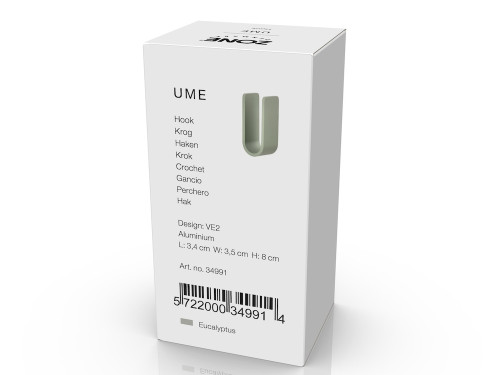 Kovový háček na zeď Ume Eucalyptus