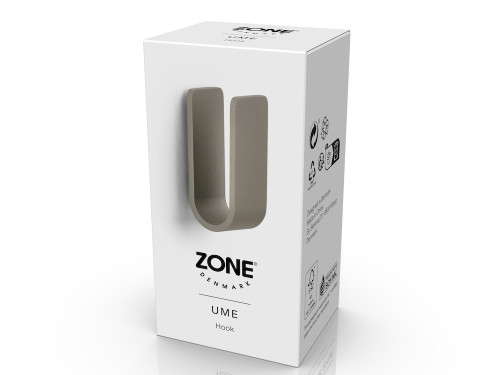 Kovový háček na zeď Ume Taupe
