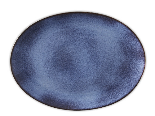 Oválná servírovací mísa 45x34cm Black/Dark Blue