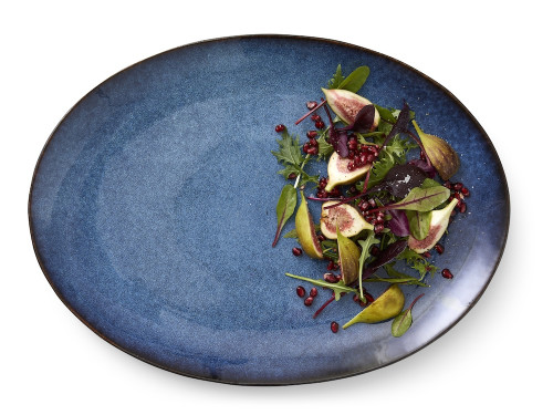 Oválná servírovací mísa 45x34cm Black/Dark Blue