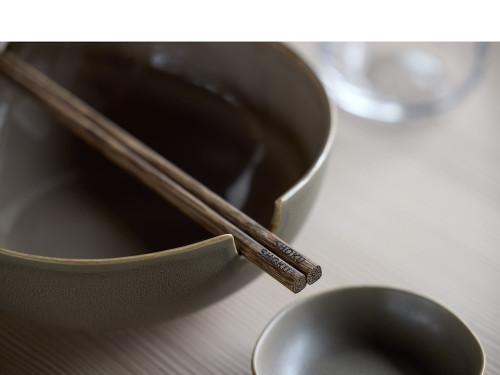 Kameninová Ramen mísa Shoku Warm Brown 18,5 cm