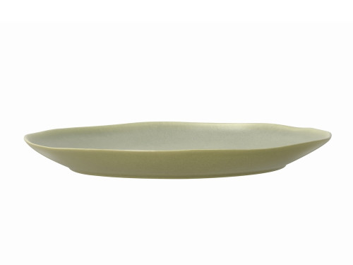 Kameninový mělký talíř Shoku Pure Green 20 cm