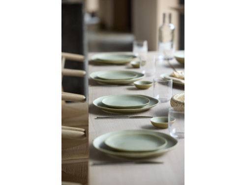 Kameninový mělký talíř Shoku Pure Green 27 cm