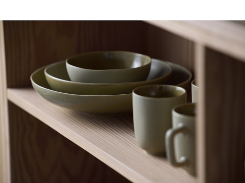 Kameninová polévková miska Shoku Pure Green 23 cm