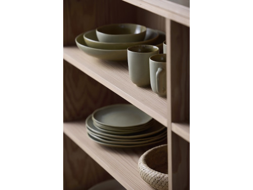 Kameninová těstovinová mísa Shoku Pure Green 21 cm