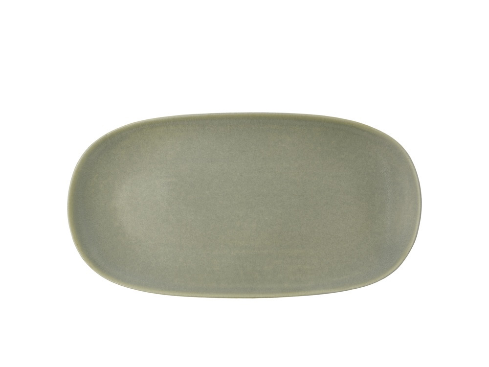 Kameninová servírovací tác Shoku Pure Green 34x18 cm