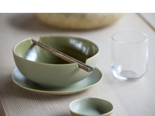 Kameninová miska na omáčku Shoku Pure Green 9 cm