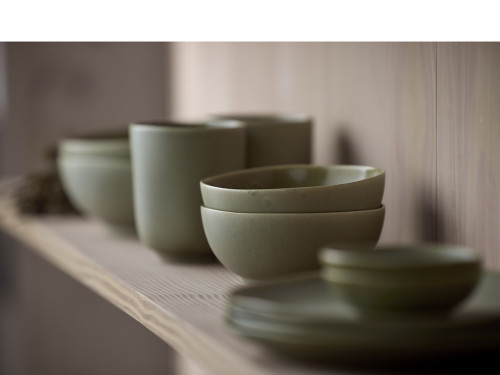 Kameninová miska na omáčku Shoku Pure Green 9 cm