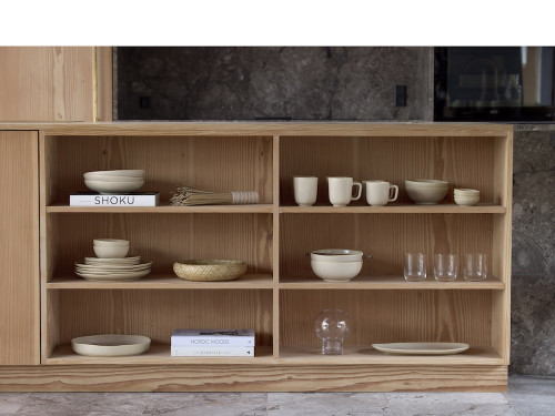 Kameninový hrnek s ouškem Shoku Soft Beige 33 cl