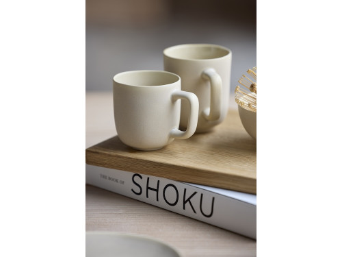 Kameninový hrnek s ouškem Shoku Soft Beige 33 cl