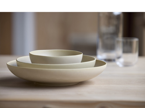 Kameninová miska Shoku Soft Beige 15 cm