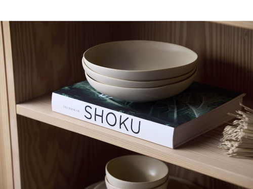 Kameninová polévková miska Shoku Soft Beige 23 cm