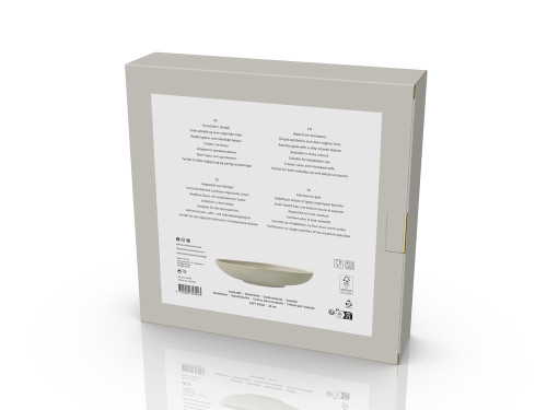 Kameninová salátová mísa Shoku Soft Beige 28 cm