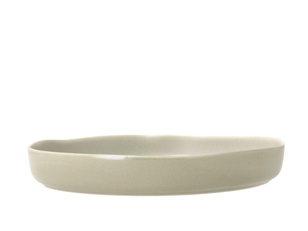 Kameninová servírovací mísa Shoku Soft Beige 28 cm